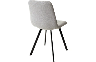 Стул Elvis, мягкий, WZ2042-19 галечный серый фактурный велюр, черный каркас