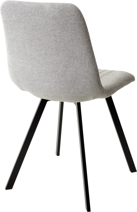 Стул Elvis, мягкий, WZ2042-19 галечный серый фактурный велюр, черный каркас