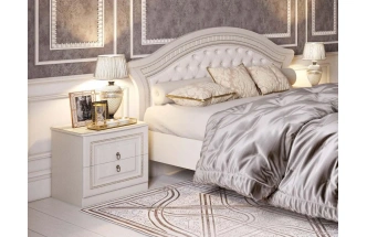 Спальный гарнитур ,Николь, композиция #1, ясень жемчужный / ваниль