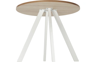 Кухонный стол Монтен 90, нераздвижной Дуб Сонома, Белый