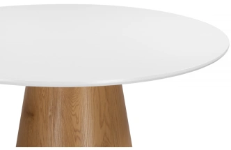 Кухонный стол Huge, белый / коричневый