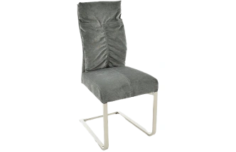 Стул Лофт-2, мягкий, Berlin 101, велюр, каркас хром