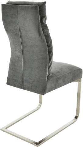 Стул Лофт-2, мягкий, Berlin 101, велюр, каркас хром