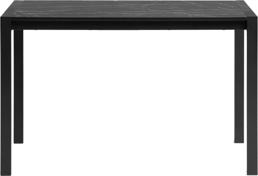 Кухонный стол раздвижной Центавр 120(160)x75, ЛДСП, файерстоун, каркас черный матовый