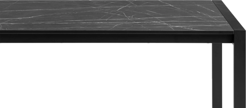 Кухонный стол раздвижной Центавр 120(160)x75, ЛДСП, файерстоун, каркас черный матовый