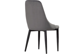 Стул Kora, на металлокаркасе, dark gray / black