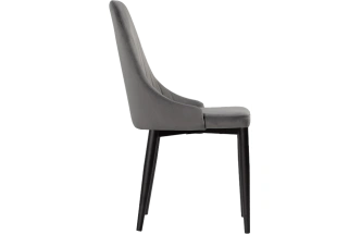 Стул Kora, на металлокаркасе, dark gray / black