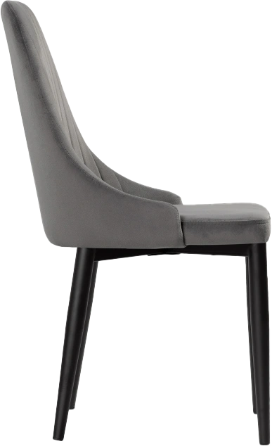 Стул Kora, на металлокаркасе, dark gray / black