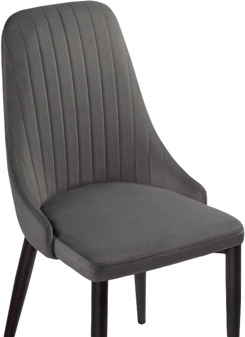 Стул Kora, на металлокаркасе, dark gray / black