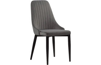 Стул Kora, на металлокаркасе, dark gray / black