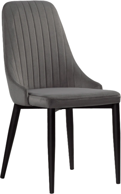 Стул Kora, на металлокаркасе, dark gray / black