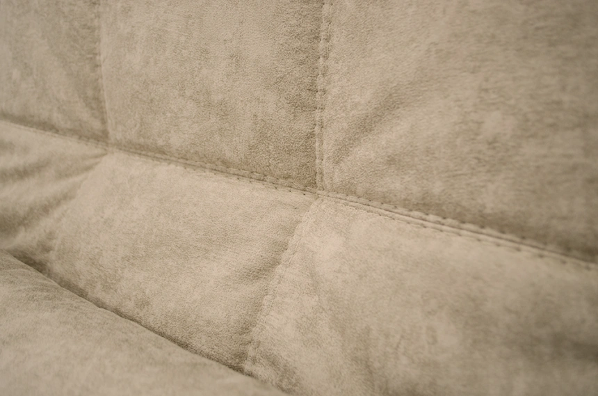 Диван угловой София 2 с задней тканью, Такома 02 (крем), Такома 12 (светло-серый)