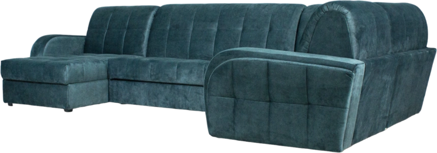 Диван угловой Блэквуд 155, Kleo emerald, Угл.секция Крес.секция 600 оттоманка 150 