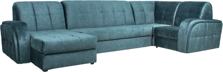 Диван угловой Блэквуд 155, Kleo emerald, Угл.секция Крес.секция 600 оттоманка 150 