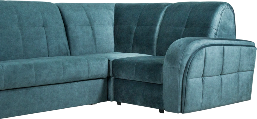 Диван угловой Блэквуд 155, Kleo emerald, Угл.секция Крес.секция 600 оттоманка 150 