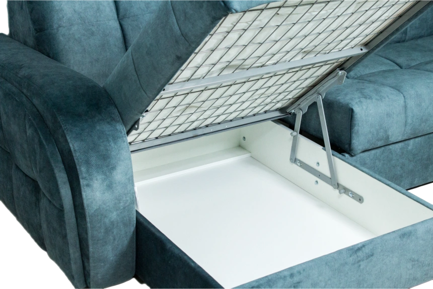 Диван угловой Блэквуд 155, Kleo emerald, Угл.секция Крес.секция 600 оттоманка 150 