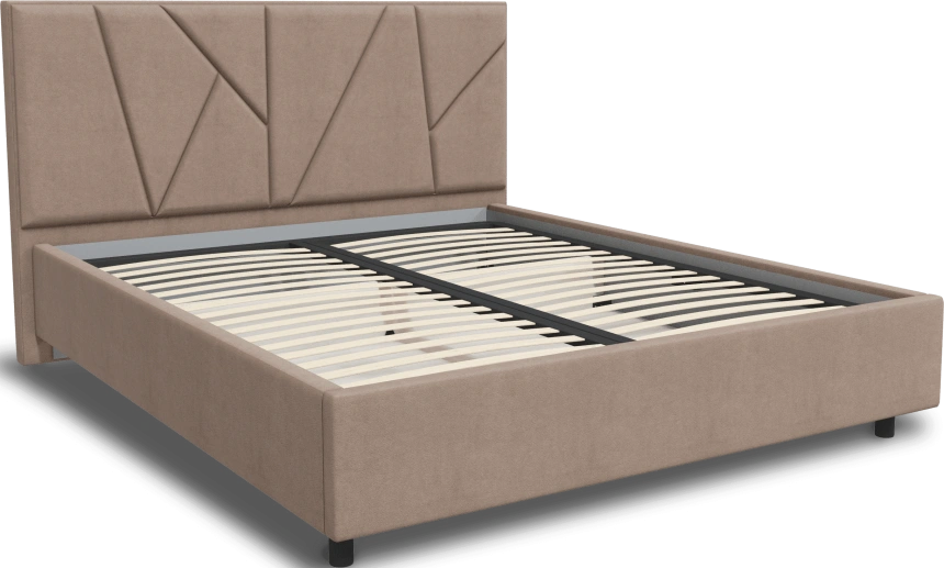 Кровать Рица 3, мягкая, полутораспальная, 120x200, Sensey humus