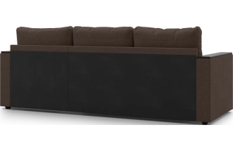 Диван угловой, Атлантик, модель 111, Savana Chocolate (коричневый) / венге