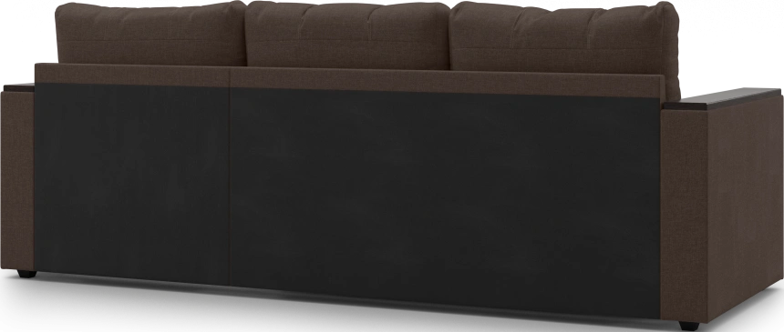 Диван угловой, Атлантик, модель 111, Savana Chocolate (коричневый) / венге