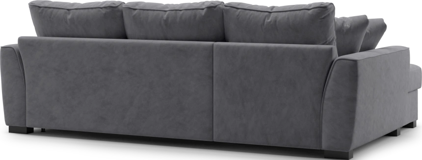 Диван угловой Като, модель 033, Germes Grafit (серый)
