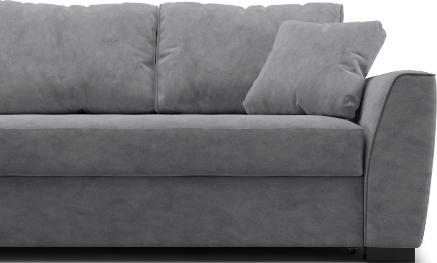 Диван угловой Като, модель 033, Germes Grafit (серый)