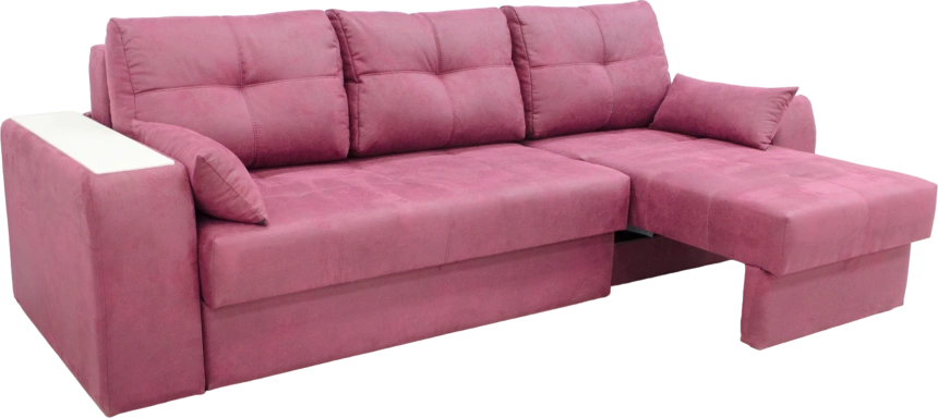 Диван прямой Остин 2, Tenerife holly berry, декор Рамух белый