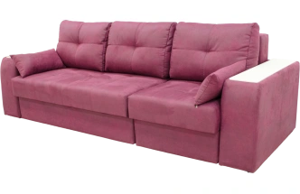 Диван прямой Остин 2, Tenerife holly berry, декор Рамух белый