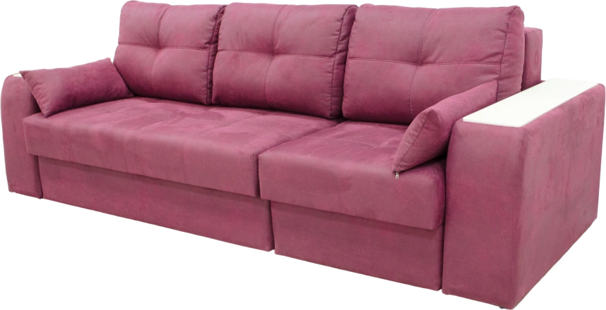 Диван прямой Остин 2, Tenerife holly berry, декор Рамух белый