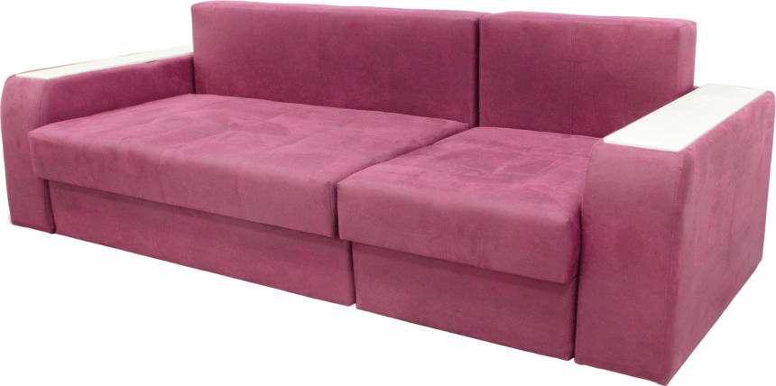 Диван прямой Остин 2, Tenerife holly berry, декор Рамух белый