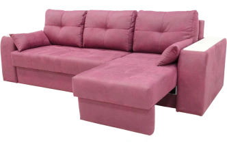 Диван прямой Остин 2, Tenerife holly berry, декор Рамух белый