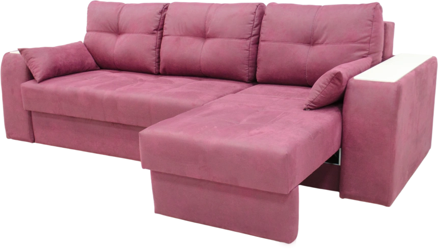 Диван прямой Остин 2, Tenerife holly berry, декор Рамух белый