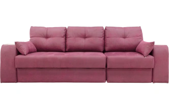 Диван прямой Остин 2, Tenerife holly berry, декор Рамух белый