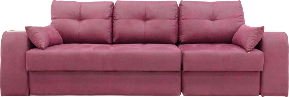 Диван прямой Остин 2, Tenerife holly berry, декор Рамух белый