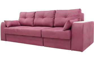 Диван прямой Остин 2, Tenerife holly berry, декор Рамух белый