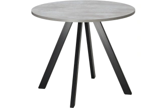 Кухонный стол Монтен 90, нераздвижной Цемент, Черный