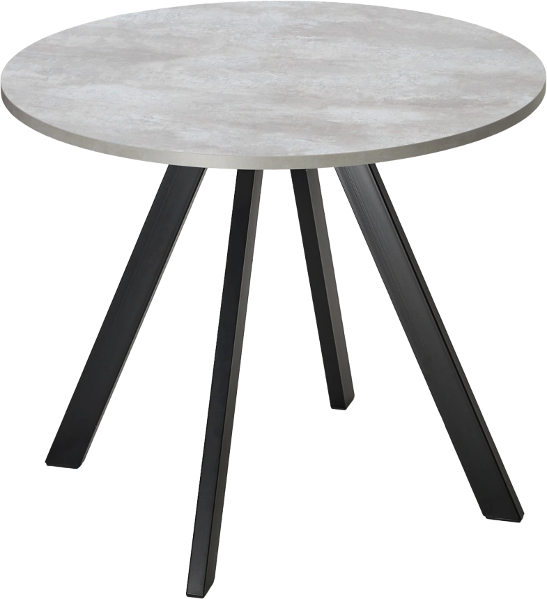 Кухонный стол Монтен 90, нераздвижной Цемент, Черный