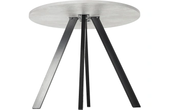 Кухонный стол Монтен 90, нераздвижной Цемент, Черный