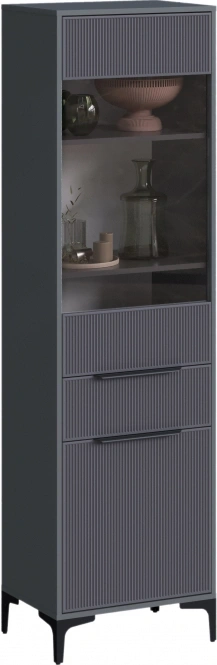 Модульная гостиная Иадама, комплектация 6, графит / графит софт