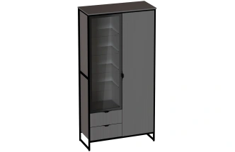 Модульная гостиная Нора 1, металл бруклин / графит