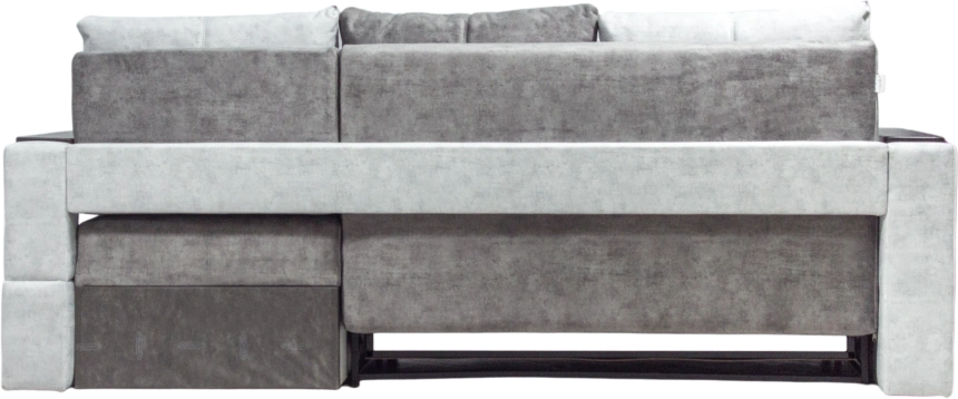 Диван угловой Лотос 2, угол правый, Fresca silver, Fresca brilliant, Венге