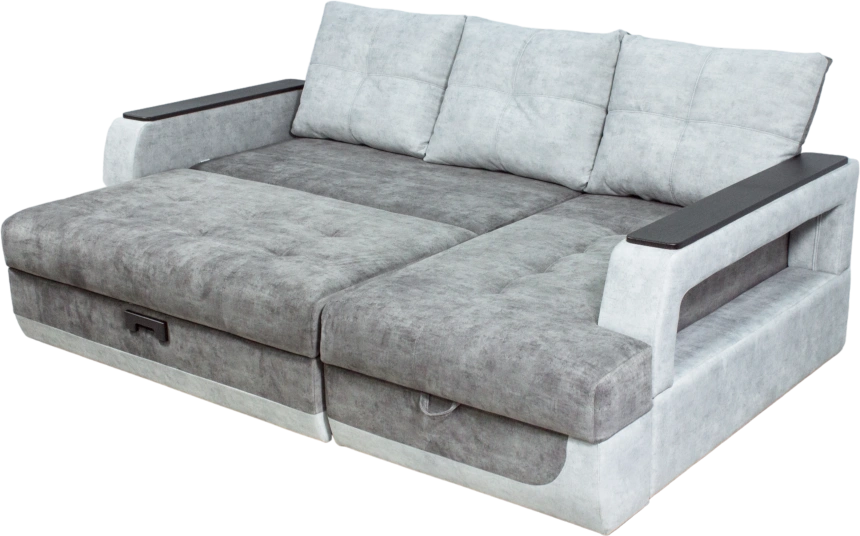 Диван угловой Лотос 2, угол правый, Fresca silver, Fresca brilliant, Венге