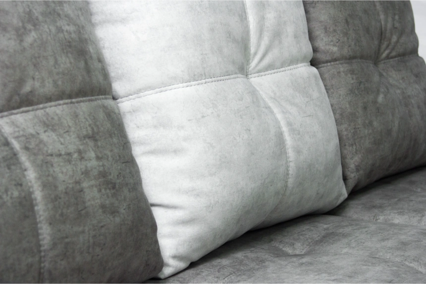 Диван угловой Лотос 2, угол правый, Fresca silver, Fresca brilliant, Венге