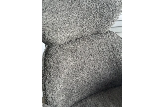 Стул Vardy, мягкий, поворотный, темно-серый букле XD841-16, серый каркас