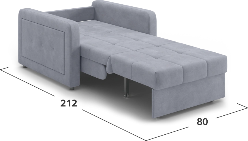 ​Кресло-кровать Инсбрук 80, модель 063, Balance 900​ (светло-серый)