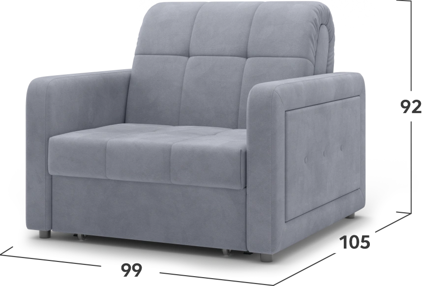 ​Кресло-кровать Инсбрук 80, модель 063, Balance 900​ (светло-серый)