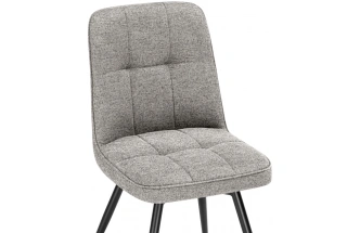 Стул Texas 4, поворотный 360, светло-серый / чёрный