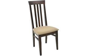 Стул Марио, деревянный, браво бежевый жаккард, каркас орех темный