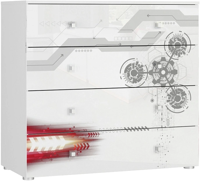 Комод детский Модерн - Техно, белый
