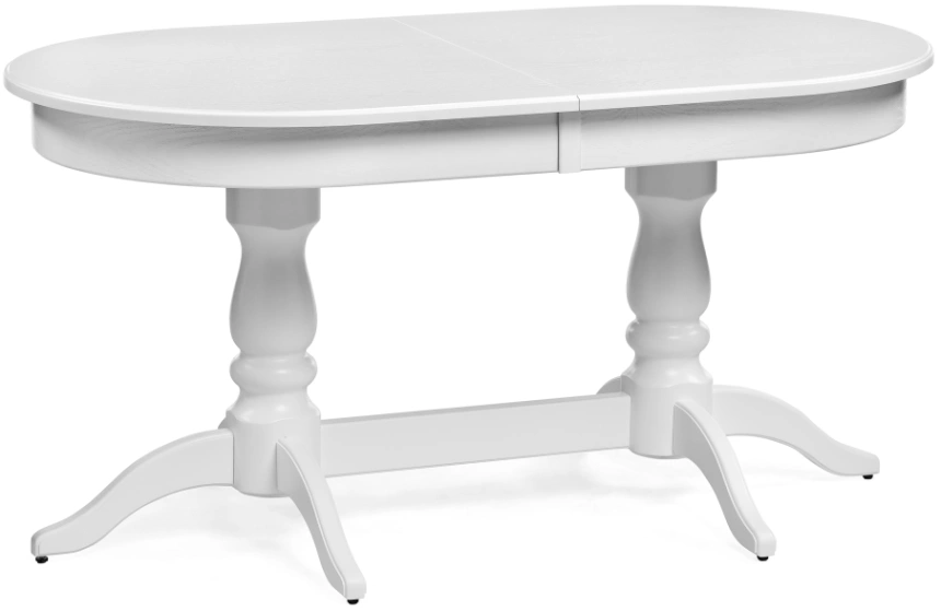 Обеденный раздвижной стол Красидиано, 150(200)х84х76, белый