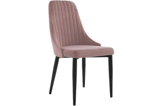 Стул Kora, на металлокаркасе, light purple / black